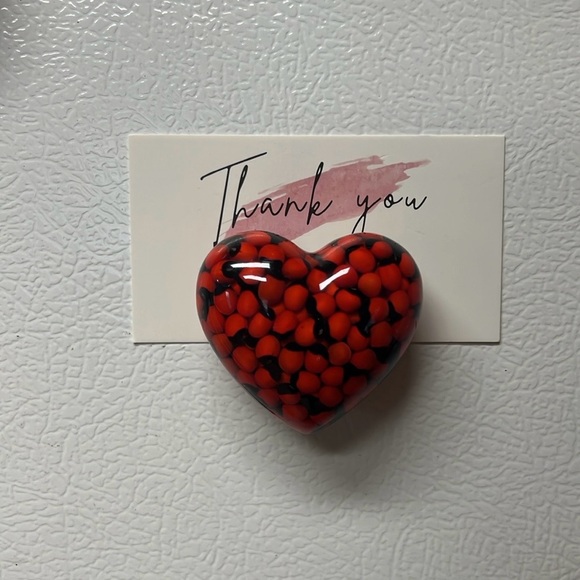 NWOT 🆕 Huayruros 3D Heart-Shaped Decor Accent, with magnet. - Picture 7 of 9